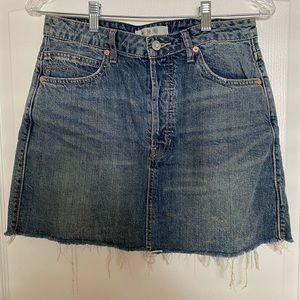 We the Free Denim Mini Skirt